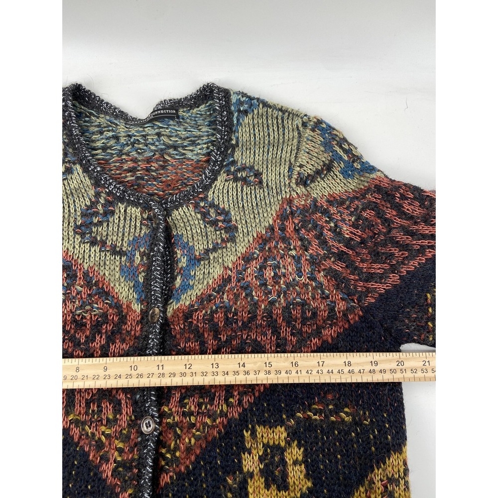 Peruvian Connection Sweater Womens Large Cardigan‎ Fall Baby Alpaca Cozy Soft - Picture 4 of 7